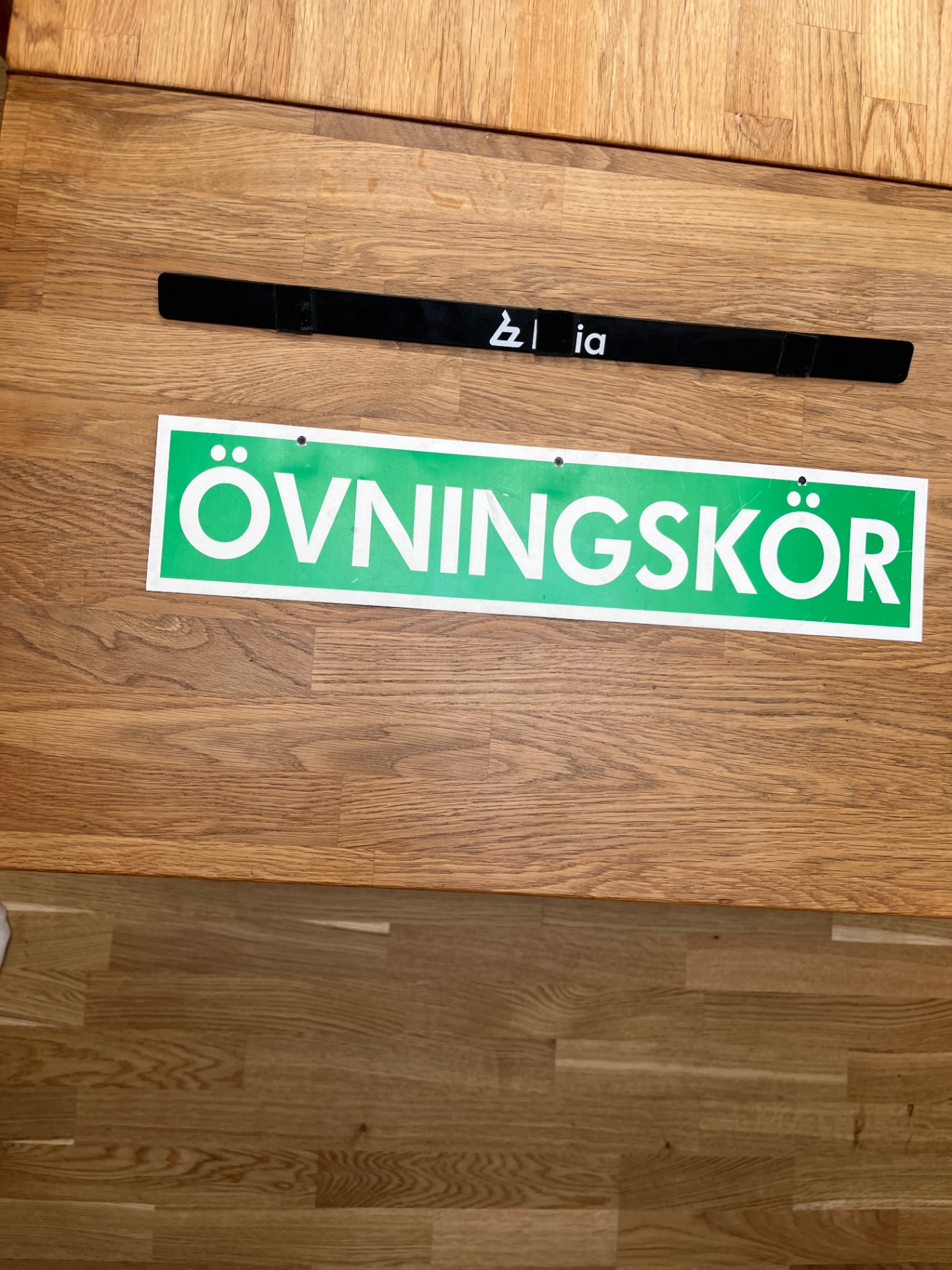 Övningskör UF – skylt och fästlist